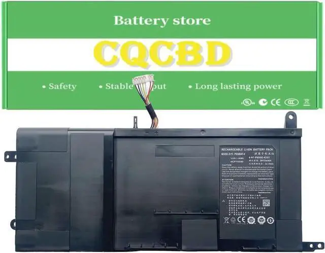 Main image of P650BAT-4 6-87-P650S-4U31 Battery for Clevo P650SA P650SE P650RG P650SG P651SA P651SG P655SE P670RA P670SE P670SG P671RA P671RG Sager NP8650 NP8651 NP8652 Hasee Z7 Z7M Z8 P6MBAT-4 (14.8V 60Wh)