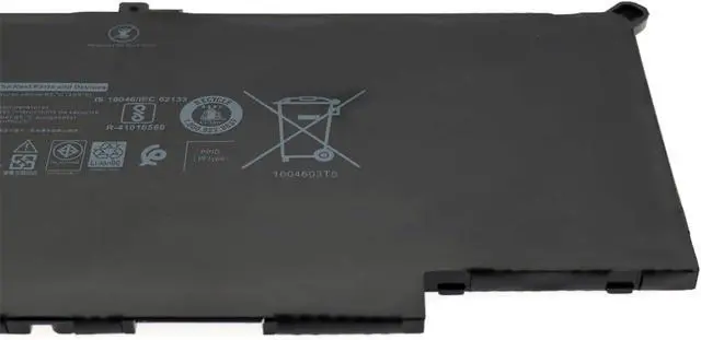 Alt view image 5 of 6 - Tanch F3YGT Laptop Battery for DELL 13 7280 7380 DM3WC 2X39G 453-BBCF MYJ96 KG7VF 451-BBYE H2V87 V4940 7.6V 7500mAh/60Wh