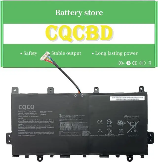 Main image of CQCQ (Type-B C21N1808 C21PqCH 0B200-03060000 0B200-03130000 Battery for ASUS Chromebook C423NA C423NA-BV0001 C423NA-1A C423NA-DH02 C523NA C523NA-A20007 C523NA-1A Series