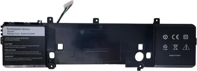 Main image of 191YN Laptop Battery Replacement for Dell Alienware 15 R1 15 R2 ALW15ED-1828 1718 1728 ALW15CD-1718 1748 1848 ALW15ER-3718 1728 3228 2F3W1 410GJ 2F3W1 8NH5514.8V 92Wh