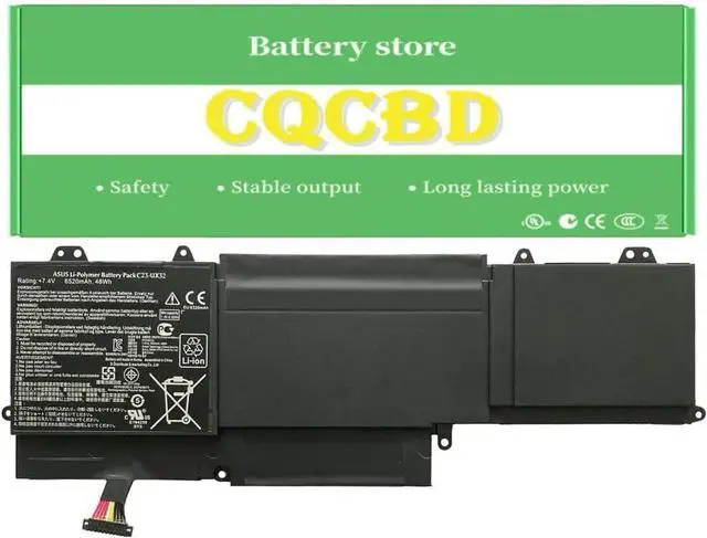 Main image of C23-UX32 Battery for ASUS VivoBook U38 U38N U38N-C4004H ZenBook UX32 UX32A UX32VD UX32V U38DT Laptop Battery (7.4V 48Wh/6520mAh)