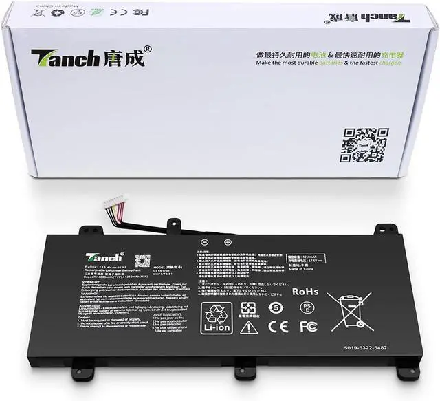 Main image of Tanch Genuine Laptop Battery C41N1731 C41POJ5 C41PNJ5 CA436981G Replace for Asus ROG Strix Scar II GL704GW G715G GL704GV GL704GM GL704G G531 G531GV G531GU G531GD GL704GM-EV001T GL704GV-EV008