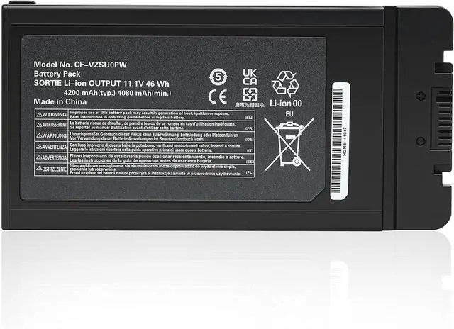 Main image of CF-VZSU0PR CF-VZSU0PW Laptop Battery for Panasonic Toughbook CF-54 Mk1 Mk2 Mk3 Series, Fits CF-54F9001KM CF-VZSU0GW CF-VZSU0KR, Compatible with CF54 Lite/Performance/Prime/Gloved Multi Touch