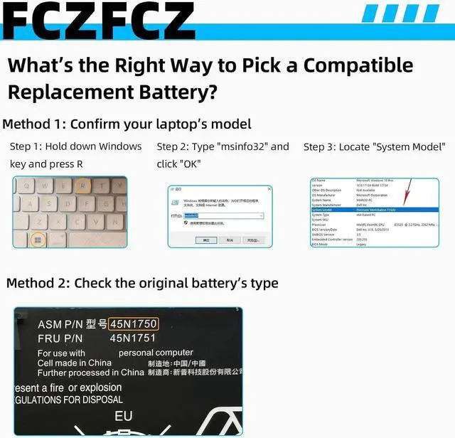 Alt view image 2 of 7 - 45N1750 Battery 34Wh 4600mAh Replacement for Lenovo ThinkPad 11e 20DA 20E6 20E8 20ED 20EE / Chromebook 20DB 20DU / Yoga 11e 20E5 20E7 20D9 Series 45N1751 45N1748 45N1749 7.4V 4-Cell