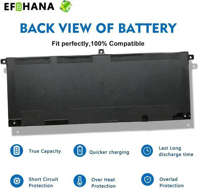 Alt view image 2 of 7 - 53Wh H5CKD Laptop Battery for Dell Latitude 3410 3510 Vostro 5300 5301 5401 5501 5402 Inspiron 5300 5401 5408 5409 5501 5508 5400 5406 5509 7405 7300 7500 7306 7405 7506 2-in-1 Silver Edition 7T8CD