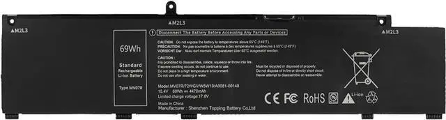 Main image of MV07R Laptop Battery Replacement for Dell G3 15 3500 3590 3700 3779 3790 G5 15 5500 5505 SE Series 0MV07R 072WGV 0W5W19 0JJRRD 72WGV W5W19 JJRRD