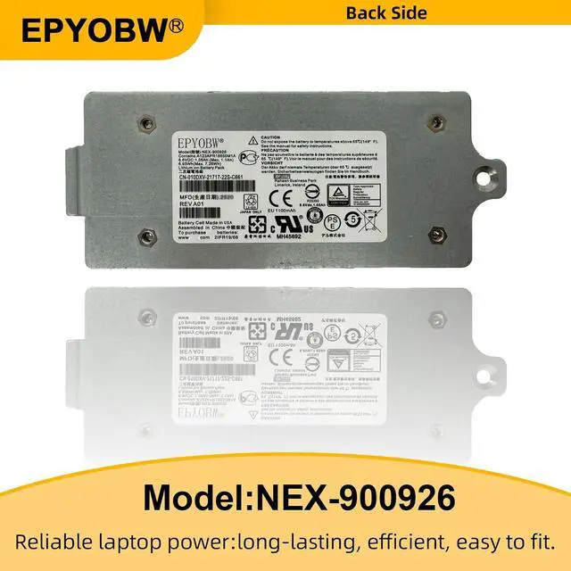 Alt view image 6 of 7 - NEX-900926 Laptop Battery 6.93Wh 010DXV 0K4PPV 0KVY4F 0M1GDN 0FK6YW