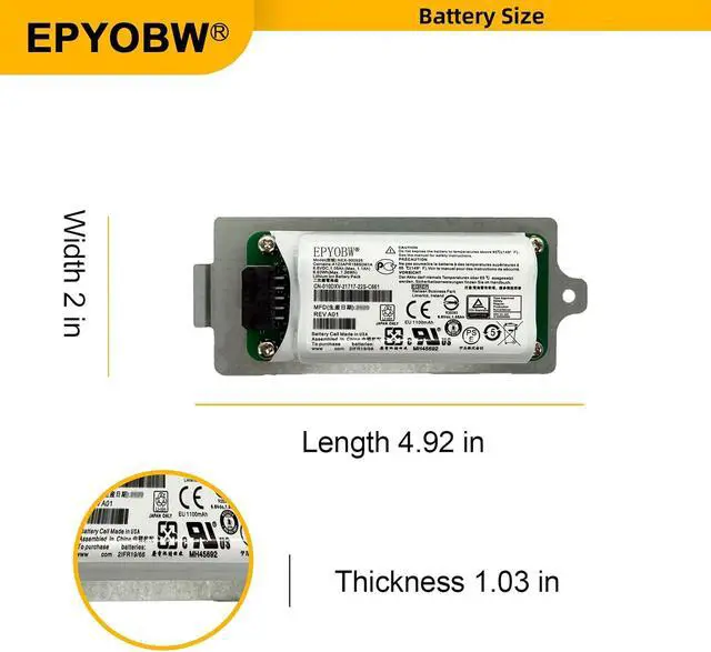 Alt view image 7 of 7 - NEX-900926 Laptop Battery 6.93Wh 010DXV 0K4PPV 0KVY4F 0M1GDN 0FK6YW