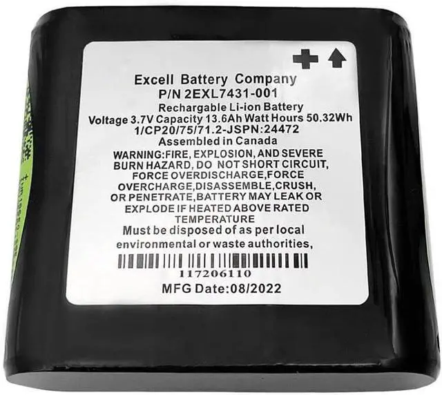 Alt view image 2 of 5 - 2EXL7431-001 Battery for Topcon FC-300 FC-500 SHC500 Data Collectors Controller