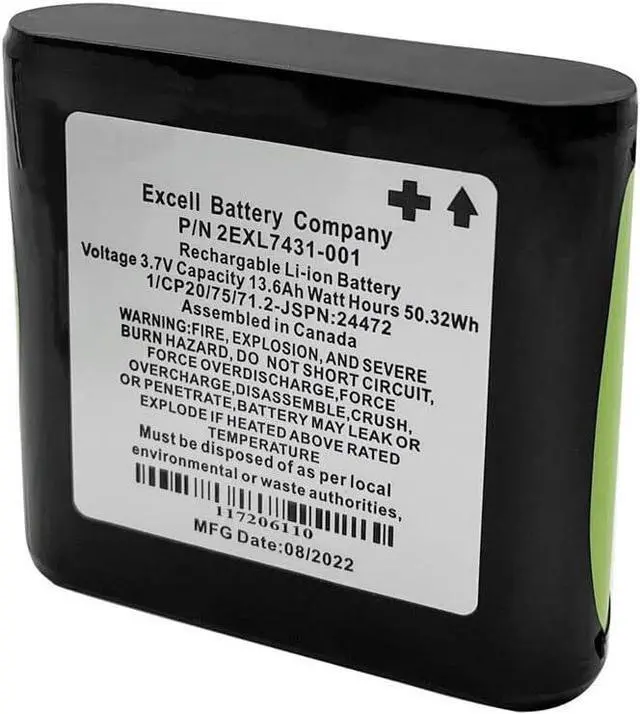 Alt view image 5 of 5 - 2EXL7431-001 Battery for Topcon FC-300 FC-500 SHC500 Data Collectors Controller