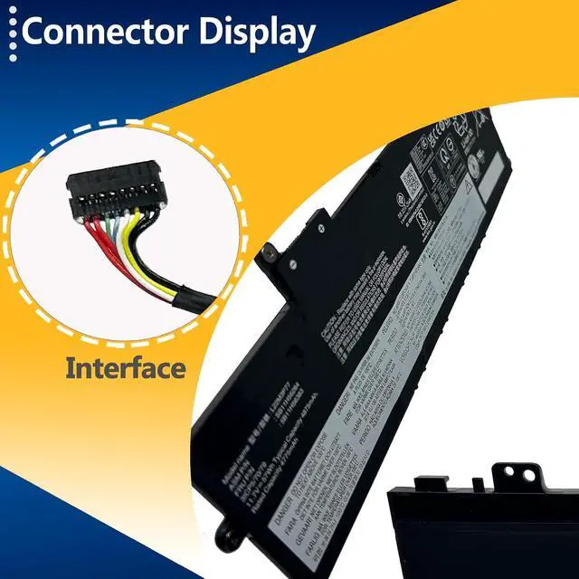 Alt view image 3 of 7 - L23X3PK1 Battery Replacement for for Lenovo IdeaPad Slim 5-14IMH9 83DA 5-14AHP9 83DB 5-14IRU9 5-14Q8X9 5-15IRU9 5-15IRH9 5-15IRH9R 5-16IMH9 5-16AHP9 Series