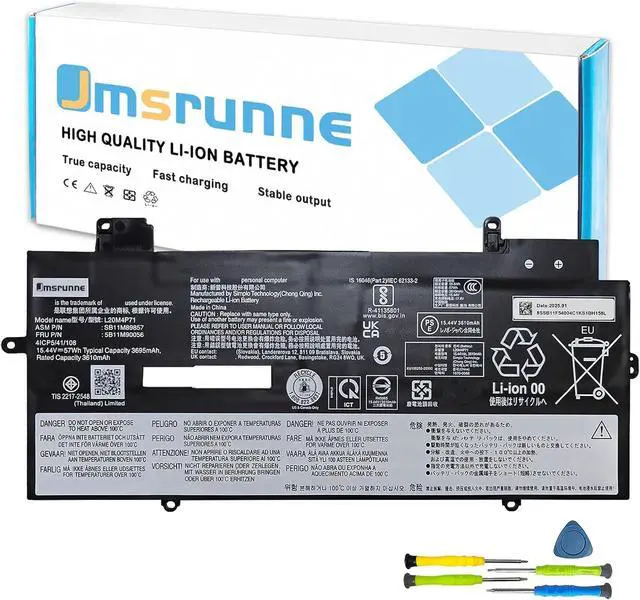 Main image of L20M4P71 Laptop Battery Replacement for ThinkPad X1 Carbon 9th 10th Gen X1 Yoga 7th 6th Gen 2021 Series L20C4P71 L20D4P71 L20L4P71 SB10T83218 SB10T83216 SB10T83215 SB10T83217