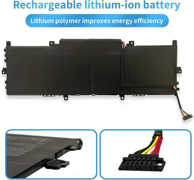 Alt view image 3 of 6 - Hubei C41N1715 0B200-02760000 4ICP4/72/75 Laptop Battery Replacement for Asus Zenbook 13 UX331UA UX331UA-1A UX331UA-1E UX331UN UX331FN U3100FN U3100UN Series(15.4V 50Wh 3160mAh)