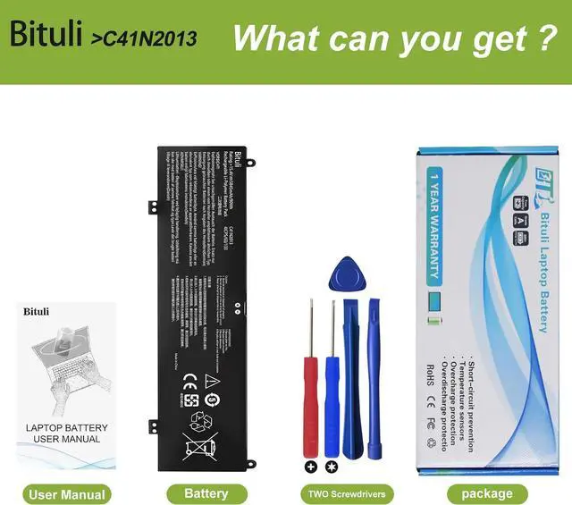 Alt view image 6 of 6 - C41N2013 C41N2013-1 Battery Replacement for ASUS ROG Strix G15 G513 G513IM G513IR G513QM G513QR G513QY G513RM G513RW G17 G713 G713QM G713QR G713QY G713RM G713P G713PV G713PI