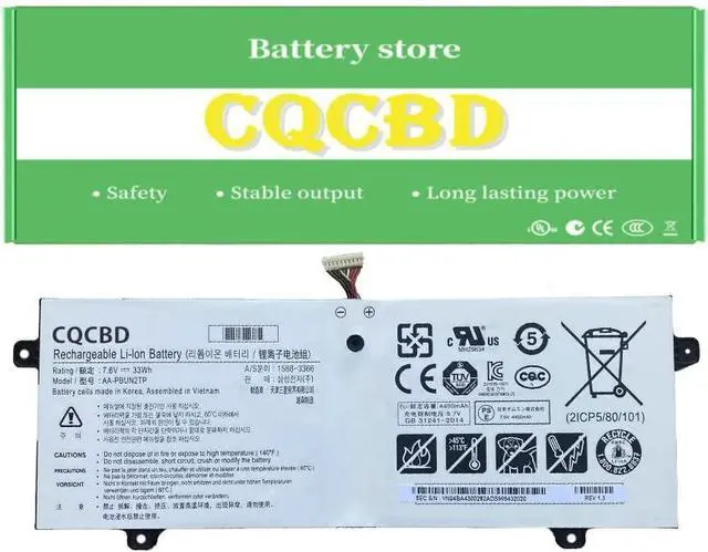 Main image of AA-PBUN2TP Battery For Samsung Chromebook 3 XE500C13 XE500C13-K01US XE500C13-K02US XE500C13-K03US K04US K05US K06US XE500C13-S01US XE501C13-K01US XE501C13-K02US NT500R3M NT500R3W Laptop (7.6V 33Wh)