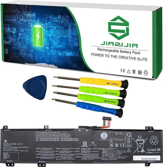 Main image of L22D4PC2 Laptop Battery Replacement for Lenovo Legion Slim 5 16APH8 16IRH8 LOQ 16APH8 16IRH8 Series SB11K38742 5B11K38744 SB11N45399 L22B4PC2 L22M4PC2 L22C4PC2 SB11N45406 15.44V 80Wh