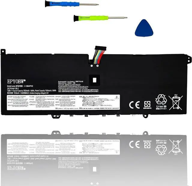 Main image of L19M4PH2 Laptop Battery 60Wh 7820mAh 4-Cell 7.68V Compatible with Lenovo Ideapad Yoga 9-14ITL5 82BG Series L19C4PH2