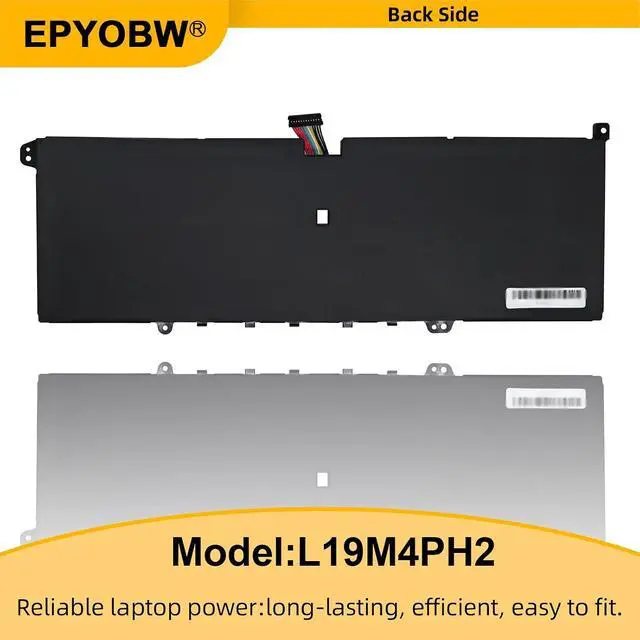 Alt view image 5 of 6 - L19M4PH2 Laptop Battery 60Wh 7820mAh 4-Cell 7.68V Compatible with Lenovo Ideapad Yoga 9-14ITL5 82BG Series L19C4PH2