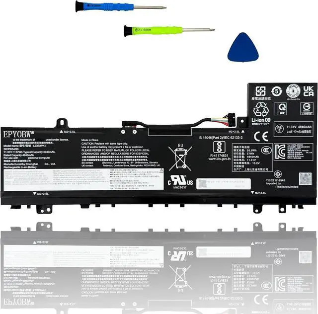 Main image of L23B3PK1 Laptop Battery 57Wh SB11M51945 5B11M51947 3ICP6/54/90