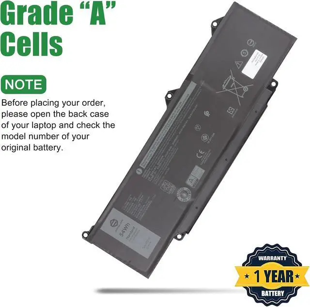 Alt view image 3 of 5 - R73TC Laptop Battery Replacement for Dell Latitude 3340 3440 3450 3540 3550 5340 5350 5440 5450 5540 5550 7455 Precision 3480 3490 3580 3590 P181G P182G Series 0V042N V042N 11.4V 54Wh