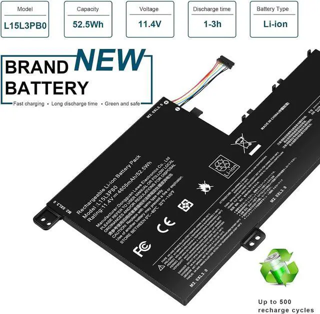 Alt view image 5 of 7 - ASUNCELL L15L3PB0 L15M3PB0 Laptop Battery Replacement for Lenovo Flex 5 1570 1470 IdeaPad 320S-14IKB 320S-15ABR 320S-15AST 320S-15IKB 320S-15ISK 520S-14IKB Series L15M3PB0 Type-A