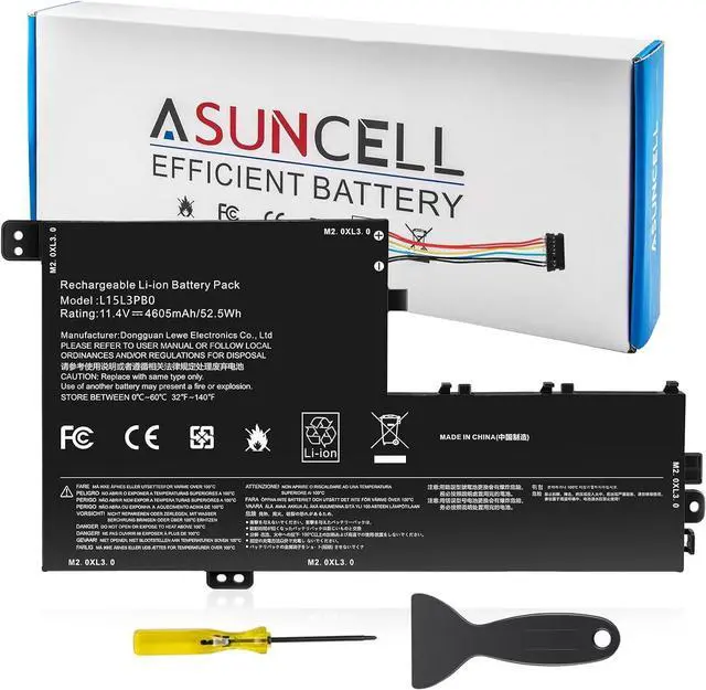 Main image of ASUNCELL L15L3PB0 L15M3PB0 Laptop Battery Replacement for Lenovo Flex 5 1570 1470 IdeaPad 320S-14IKB 320S-15ABR 320S-15AST 320S-15IKB 320S-15ISK 520S-14IKB Series L15M3PB0 Type-A