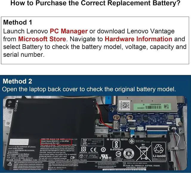 Alt view image 2 of 7 - ASUNCELL L15L3PB0 L15M3PB0 Laptop Battery Replacement for Lenovo Flex 5 1570 1470 IdeaPad 320S-14IKB 320S-15ABR 320S-15AST 320S-15IKB 320S-15ISK 520S-14IKB Series L15M3PB0 Type-A