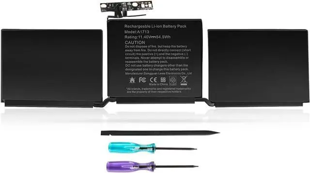 Main image of TREE.NB A1713 Battery for MacBook Pro 13 Inch A1708 (Late 2016, Mid 2017) EMC 2978/3164; Replacement Battery A2171 for MacBook Pro 13 Inch A2159 (2019)A2289 (2020)A2338 (2020)