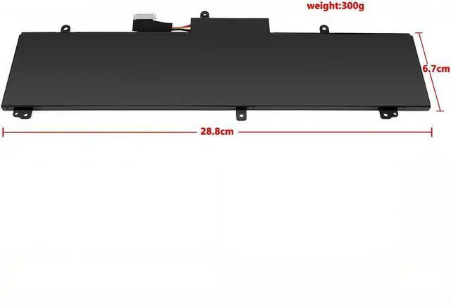 Alt view image 3 of 6 - Tanch C41N1837 Laptop Battery Replacement for Asus Rog Zephyrus GX502GW GU502GU M GU502GV-ES004T GA502DU 15.4V 4940mAh 76Wh