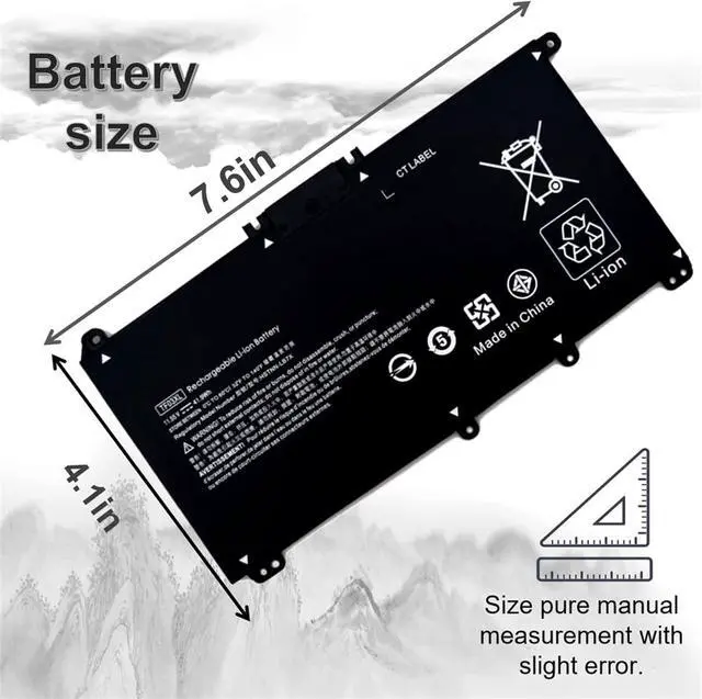 Alt view image 4 of 7 - TF03XL Battery for HP Pavilion 15-CC 15-CC023CL CC0XX 15-CD 15-cd0xx 15-DW 15-DW0050od 15-CK 15-CK0XX 15T-CS 15T-CS200 17-AR X360 Convertible 14-BF 14-BK 14-CD 14-CD0008 14M-CD11.55V 41.9Wh