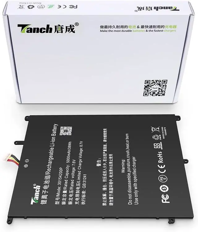 Main image of Tanch Genuine 28140168 30154200P WYC30150180P Laptop Battery Replacement for Teclast F6 F7 Plus F15S F15 Bmax Y13 LeadBook T5 Plus MTK M8 7.6V 5000mAh 38W