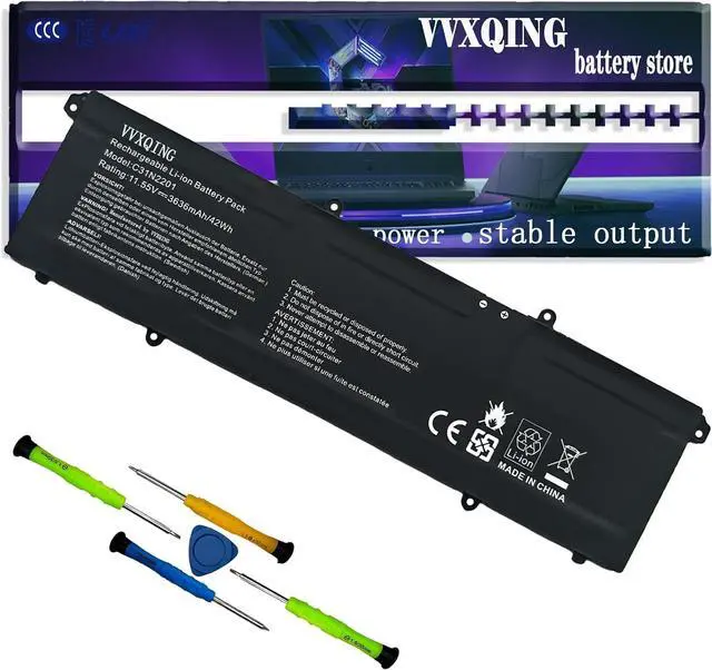 Main image of C31N2201 Laptop Battery Replacement for ASUS Vivobook 15 X1504VA X1504ZA Go 15 E1504FA E1504GA 14 OLED X1405VA 16 OLED M1605YA X1605EA X1605PA X1605ZA 14X OLED X1403VA 15X OLED M3504YA 11.55V