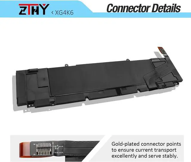 Alt view image 4 of 7 - ZTHY XG4K6 Laptop Battery Replacement for Dell XPS 17 9700 9710 9720 9730