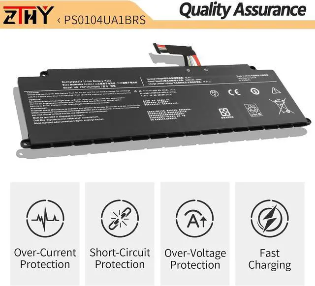 Alt view image 3 of 7 - ZTHY PS0104UA1BRS Laptop Battery for Toshiba Dynabook U30 Tecra A40-J A50-J