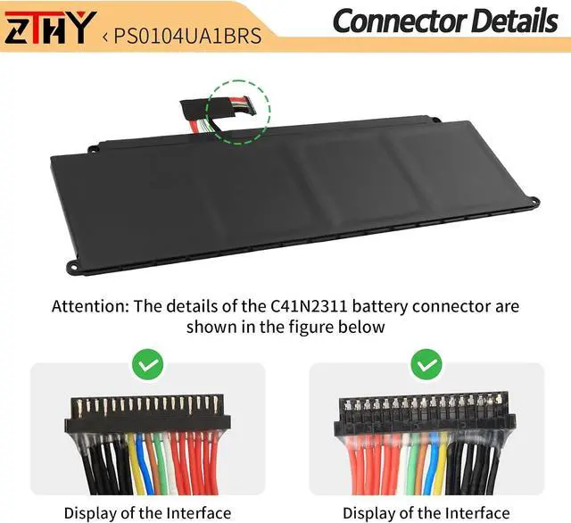 Alt view image 4 of 7 - ZTHY PS0104UA1BRS Laptop Battery for Toshiba Dynabook U30 Tecra A40-J A50-J