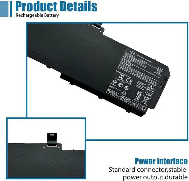 Alt view image 3 of 6 - AM06XL Laptop Battery Replacement for HP Z Book 17 G5 G6 Series HSTNN-IB8G L07350-1C1 L07044-855 AM06095XL HSN-Q12C 11.55V 95.9Wh 8310mAh