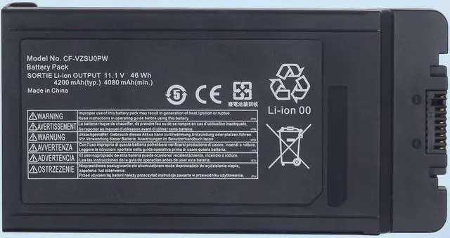 Main image of CF-VZSU0PW CF-VZSU0PR 46Wh 4200mAh Extended Battery Replacement for PANASONIC TOUGHBOOK CF54 CF-54 Mk1 Series 54 Gloved Multi Touch, 54 Lite, 54 Performance, 54 Prime