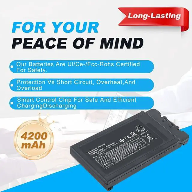 Alt view image 3 of 6 - CF-VZSU0PW CF-VZSU0PR 46Wh 4200mAh Extended Battery Replacement for PANASONIC TOUGHBOOK CF54 CF-54 Mk1 Series 54 Gloved Multi Touch, 54 Lite, 54 Performance, 54 Prime