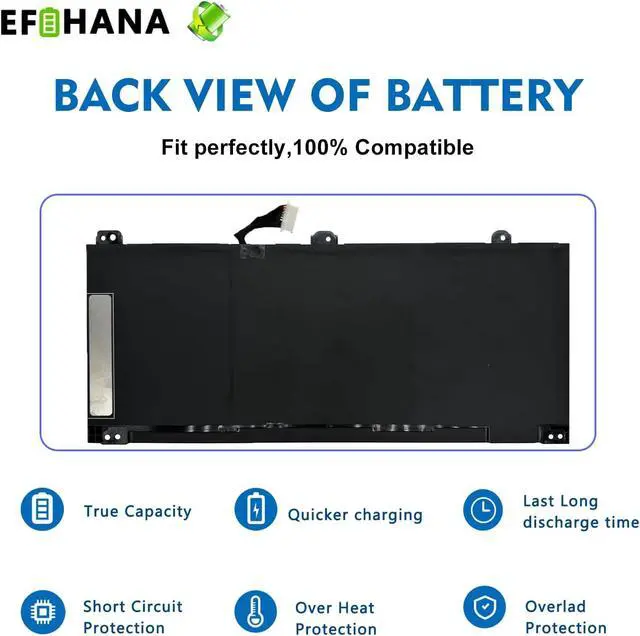 Alt view image 6 of 6 - SI03XL 58.84Wh Laptop Battery Replacement for HP Chromebook X360 14C-CC 14c-cc0000nb 14c-cc0013dx 14c-ca0000nd 14c-ca0000ns Series SI03058XL HSTNN-OB1V M12329-1D1 M02027-005 M12585-005 11.55V