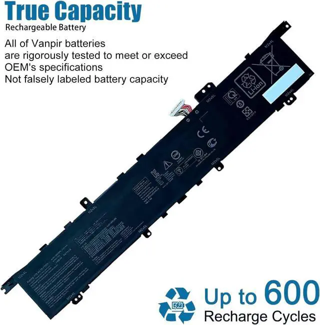 Alt view image 4 of 6 - C42N1846-1 C42N1846 Laptop Battery Replacement for Asus ZenBook Pro Duo UX581 UX581G UX581GV UX581LV UX581GV-XB94T UX581GV-H2003T BP9901U UX581LV-BP1911U Series Notebook 15.4V 62Wh 4038mAh