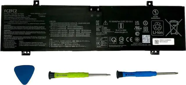 Main image of C41N2302 Battery 73Wh 4720mAh Replacement for Asus TUF Gaming A14 FA401WV ROG Zephyrus G14 GA403UV ROG Zephyrus G14 2024 GA403U / GA403UU Series 0B200-04460000 4ICP4/60/117 15.48V