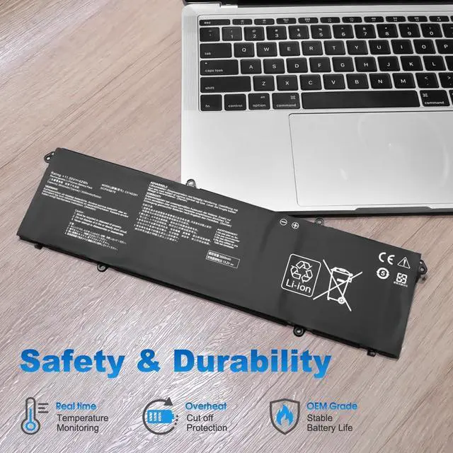 Alt view image 4 of 7 - 42Wh C31N2201 Battery Replacement for ASUS Vivobook 15 X1504 F1504 X1504V X1504VA X1504ZA F1504VA F1504ZA E1504F E1504FA E1504G E1504GA F1605PA F1605ZA F1605VA X1605ZA X1605VA M1605YA TN3604YA