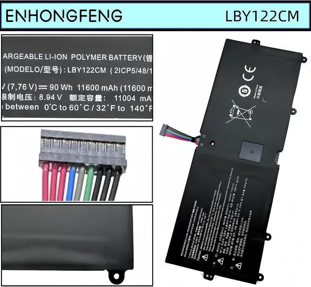 Alt view image 5 of 5 - LBY122CM New Laptop Battery Replacement for LG Gram 16Z90R 17Z90Q EAC64798311