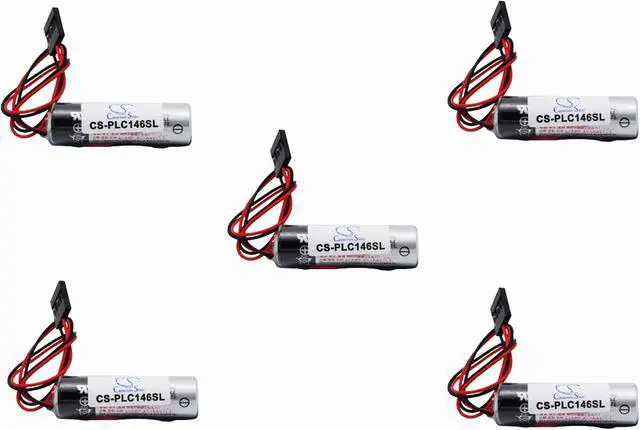 Main image of (5 Pack) XSP Battery for Toshiba ER6V with JAE 5Pin Connector YASKAWA Motoman Robot PN Toshiba ER6V YASKAWA 479348-1