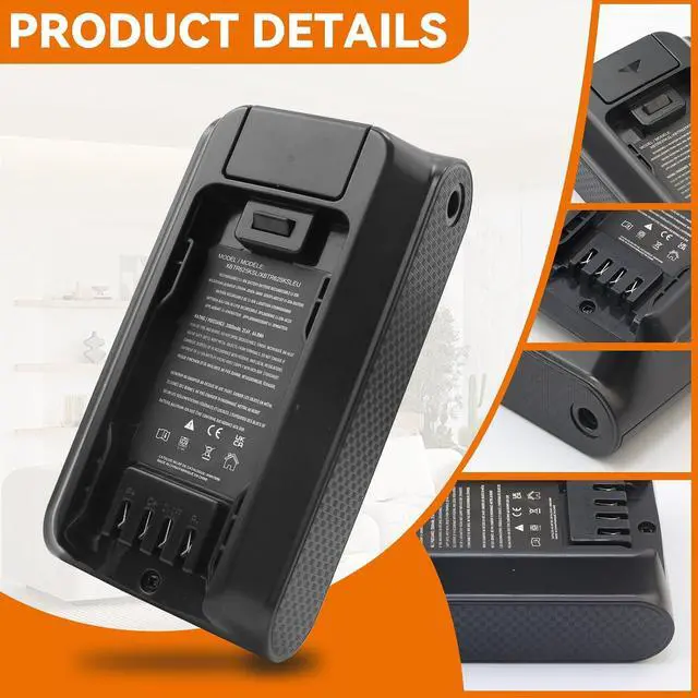 Alt view image 2 of 7 - Replacement for Shark Ninja XBTR625KSL XBTR625KSLN XBTR625KSLEUN Battery