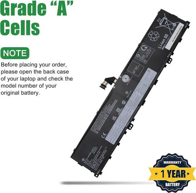 Alt view image 4 of 6 - L20D4P75 Laptop Battery Replacement for Lenovo ThinkPad P1 Gen 4/5/6 Series SB11B79216 5B11B79218 5M11E25314 5M11L99164 L20M4P75 SB11B79215 5B11B79217 5M11E25313 SB11M89862 15.48V 90Wh
