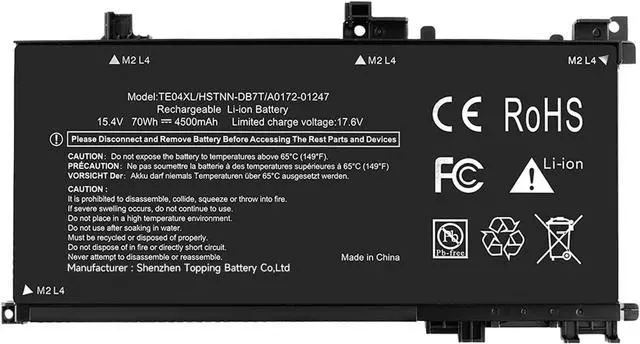 Main image of TE04XL Laptop Battery Replacement for HP Omen 15-AX200 15-AX200NX 15-AX200NA 15-AX201NX 15-AX201NC 15-AX210NR Pavilion 15-BC200 15-BC200NB 15-BC230NG 15-BC230TX TPN-Q173