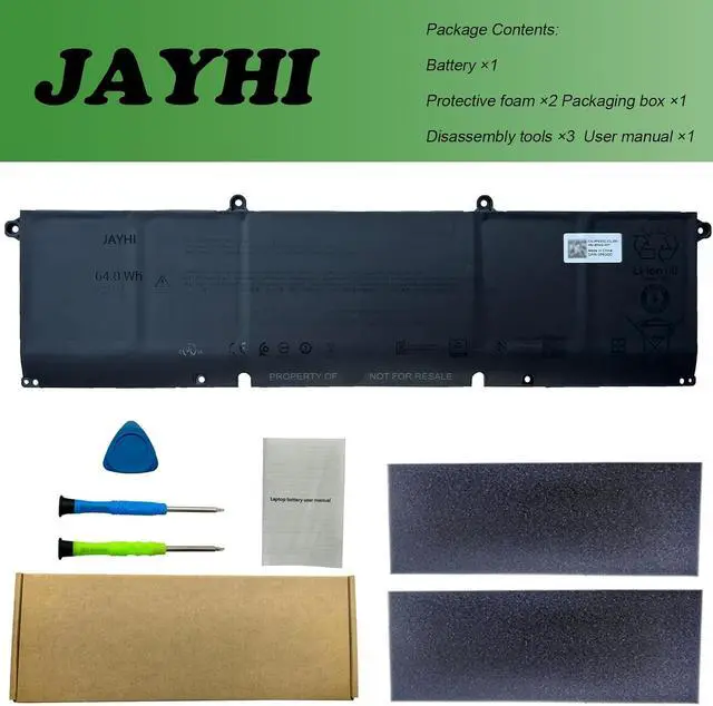 Alt view image 7 of 7 - JAYHI 20HK2 64Wh 4102mAh Laptop Battery P63GC 0P63GC 15.6V 4-Cell