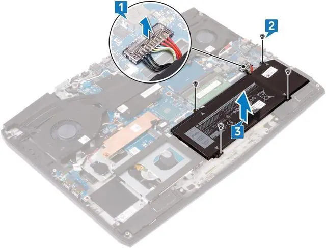 Alt view image 4 of 4 - DELL XRGXX 11.4V 7500mAh 90Wh 6-Cell Battery For DELL Alienware M15 ,M17, G5 15 5590, G7 15 7590, G7 17 7790 Series Laptop P/N: P37E P40E P79F P82F JJPFK 0JJPFK 06YV0V 08622M HYWXJ 0HYWXJ 01F22N