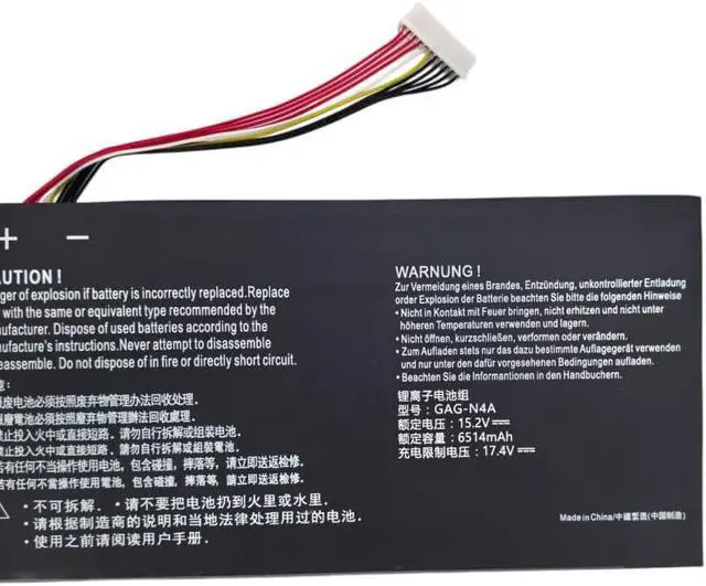 Alt view image 5 of 6 - GAG-N4A Battery Replacement for Gigabyte Aorus 15 XE5 15G KC XC 15P XD YD 17G YD 17H, Aero 15 OLED XD 16 XE5 17 HDR YD Series Laptop Battery 541387460005-15.2V